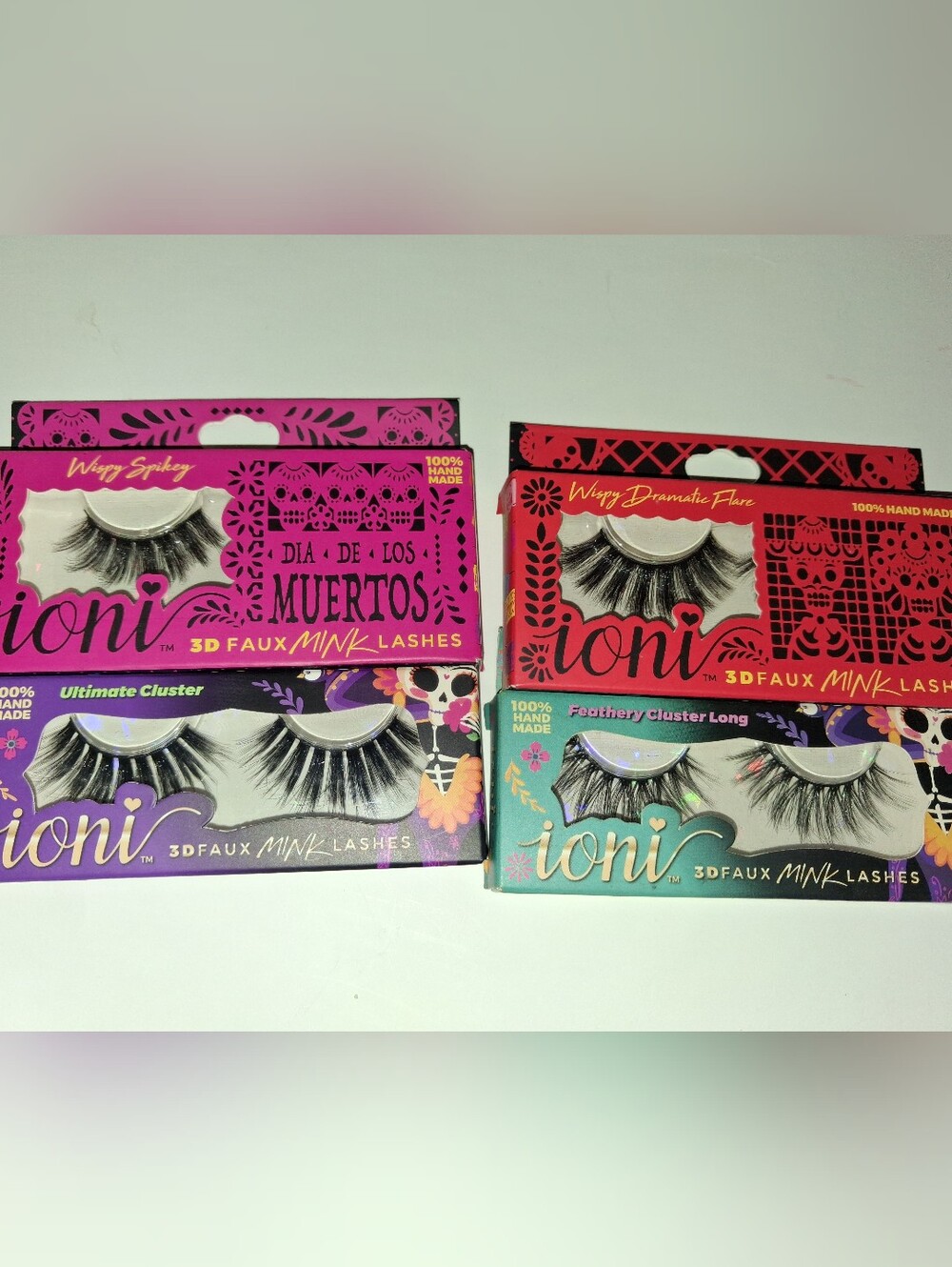 Ioni Day of the Dead 3D Faux Mink Lashes Bundle | 4 Pairs